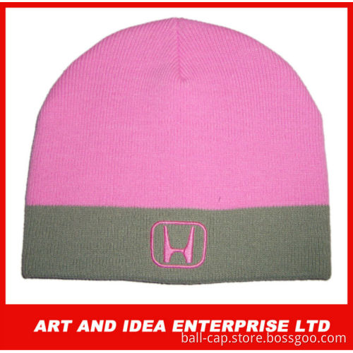Latest promotion knitting beanie for custom beanie hats